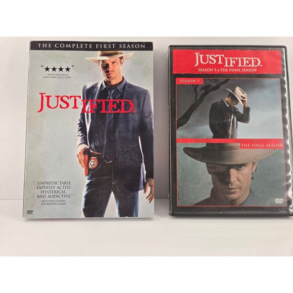 Justified DVD Bundle Lot Complete Season 1 & Season 5 : The Final Season - Picture 1 of 3